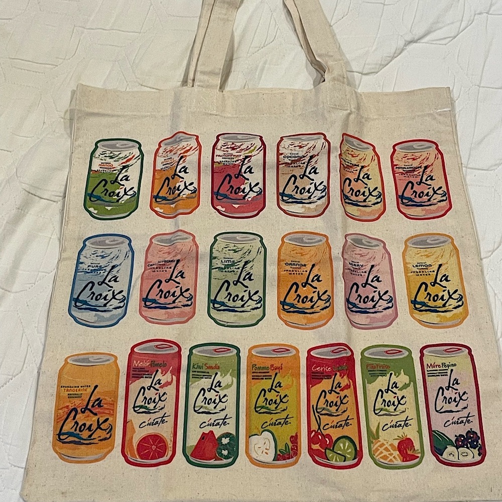 Tote bag with La Croix print